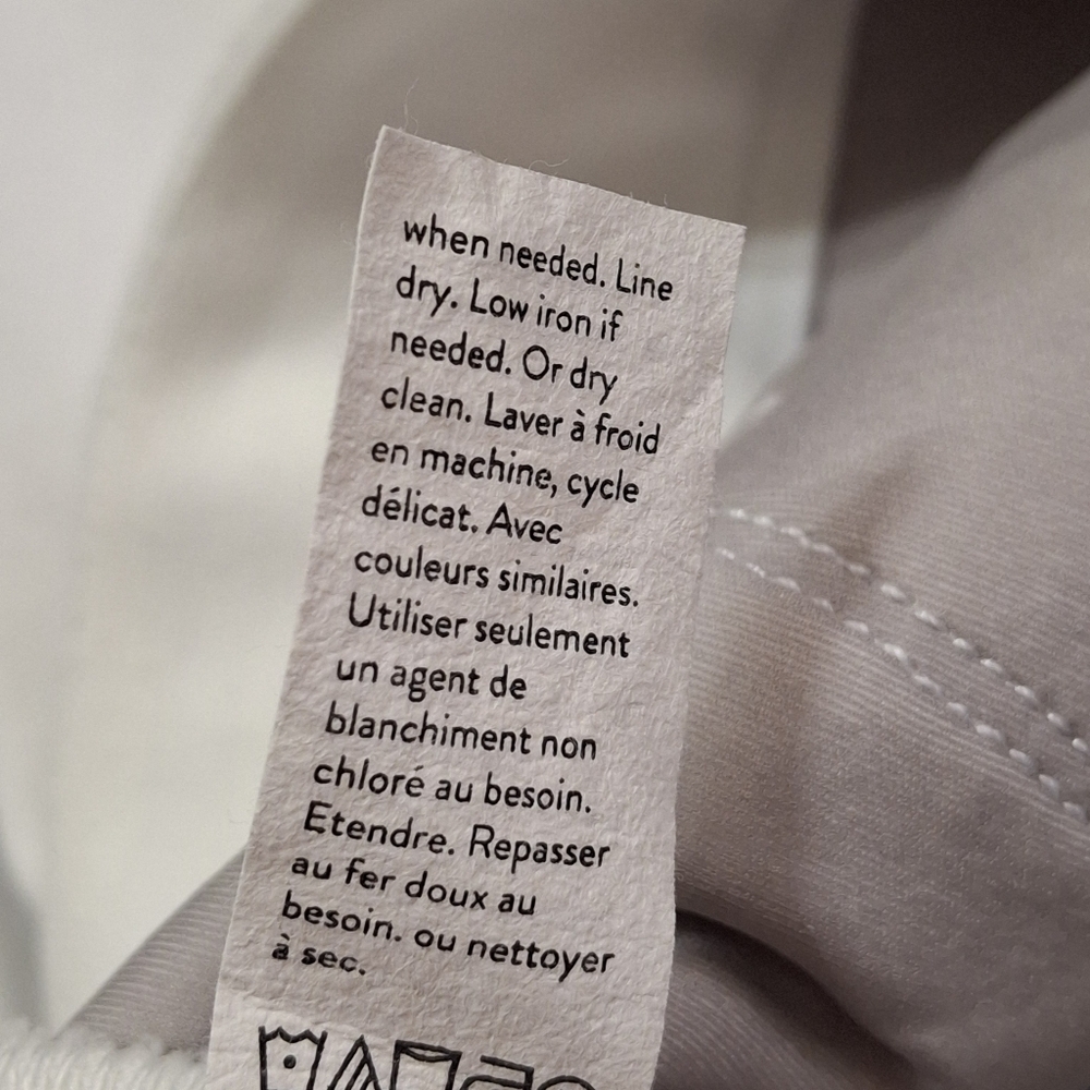 SPANX On-the-Go #20479R Cropped Wide Leg Pull-On White Pants Women Size Medium - Picture 16 of 16